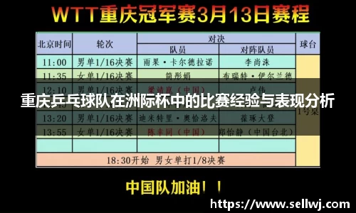 重庆乒乓球队在洲际杯中的比赛经验与表现分析